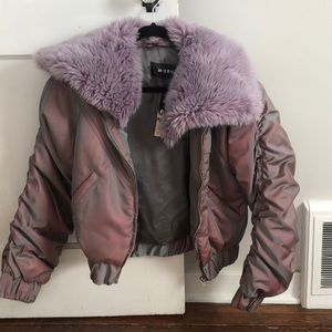 MISBHV Purple Puffer Jacket
